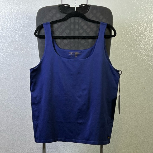 Kathy Ireland Women’s Blue Power Contour Top Size 2X/3X - Picture 1 of 6